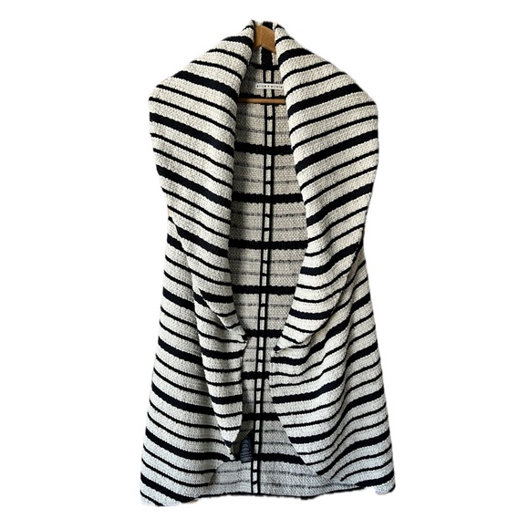 Alice Olivia Striped Cardigan Vest